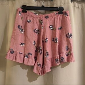 Women’s Floral Red Shorts(Source Unknown)